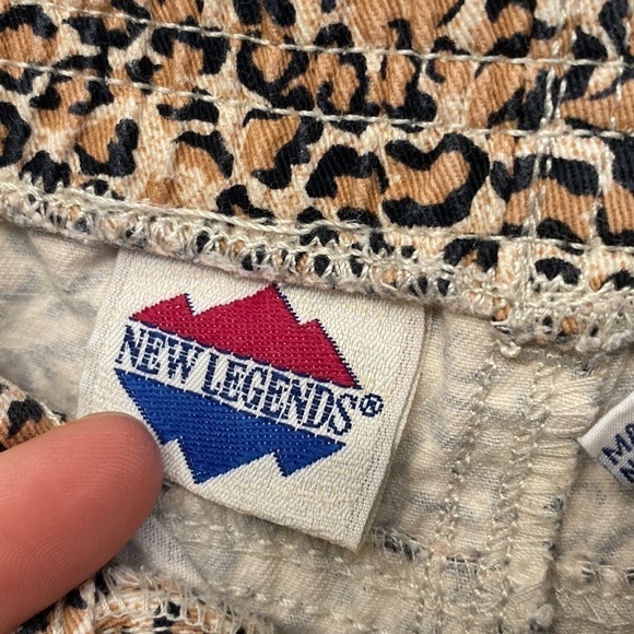 New Legends Girls Vintage Cheetah Print Denim Jeans Size 5 - Picture 10 of 13